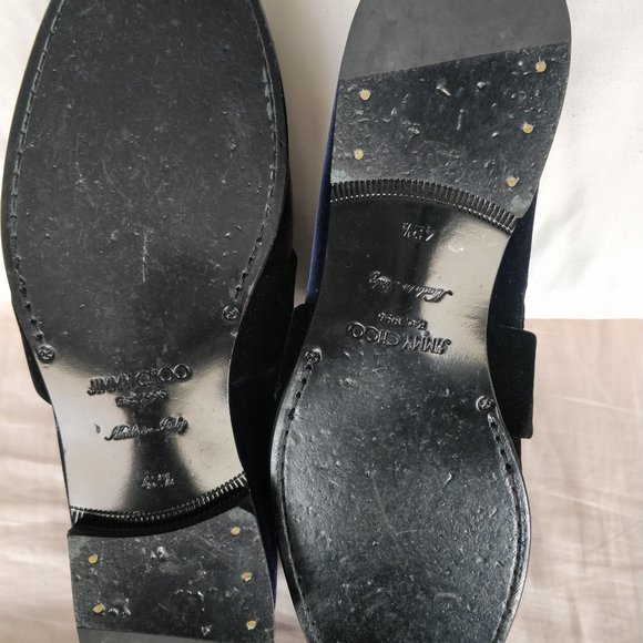 Jimmy Choo John velvet strap gradient loafer shoe main image 7